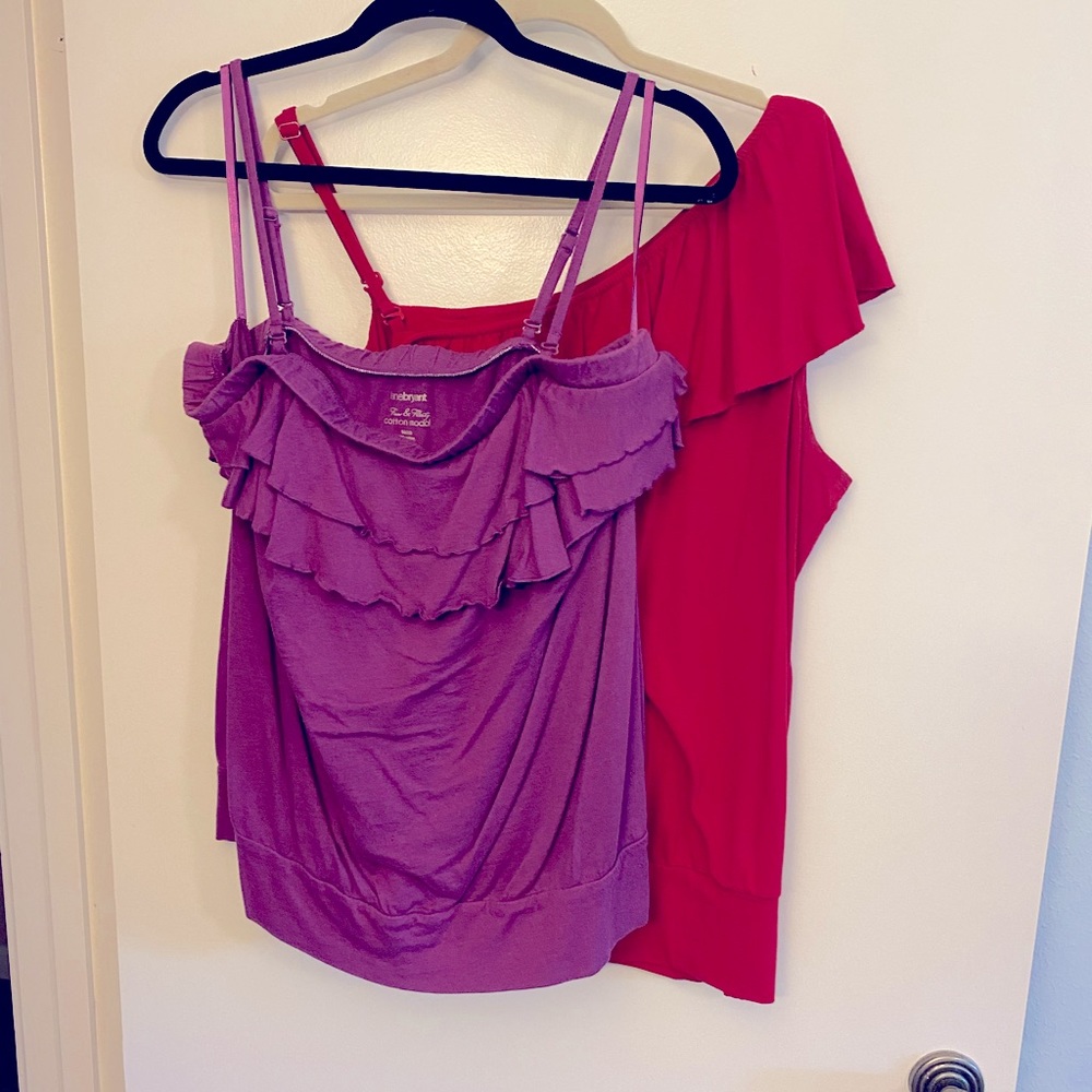 2 Lane Bryant Summer Tops - size 18/20